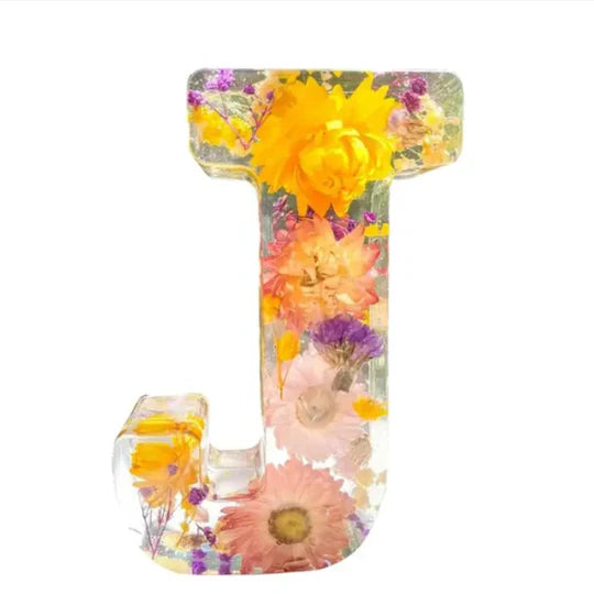 Blumen-Buchstabenlampe | Warmweißes LED | Dekorativ & individuell | Geschenk & Zimmer