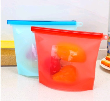 Silikon Lebensmittel-Beutel | Wiederverwendbar | Auslaufsicher & spülmaschinenfest | Snacks & Meal Prep