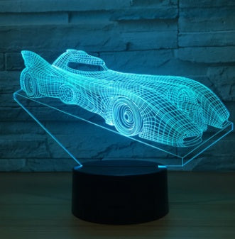 LumiDrive | 3D LED-Nachtlicht | USB, Touch & Fernbedienung | Auto & Schlafzimmer