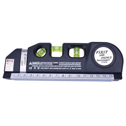 Laser-Massband & Wasserwaage | 2-in-1 Maßband | Wasserwaage | Heimwerker/Renovierung