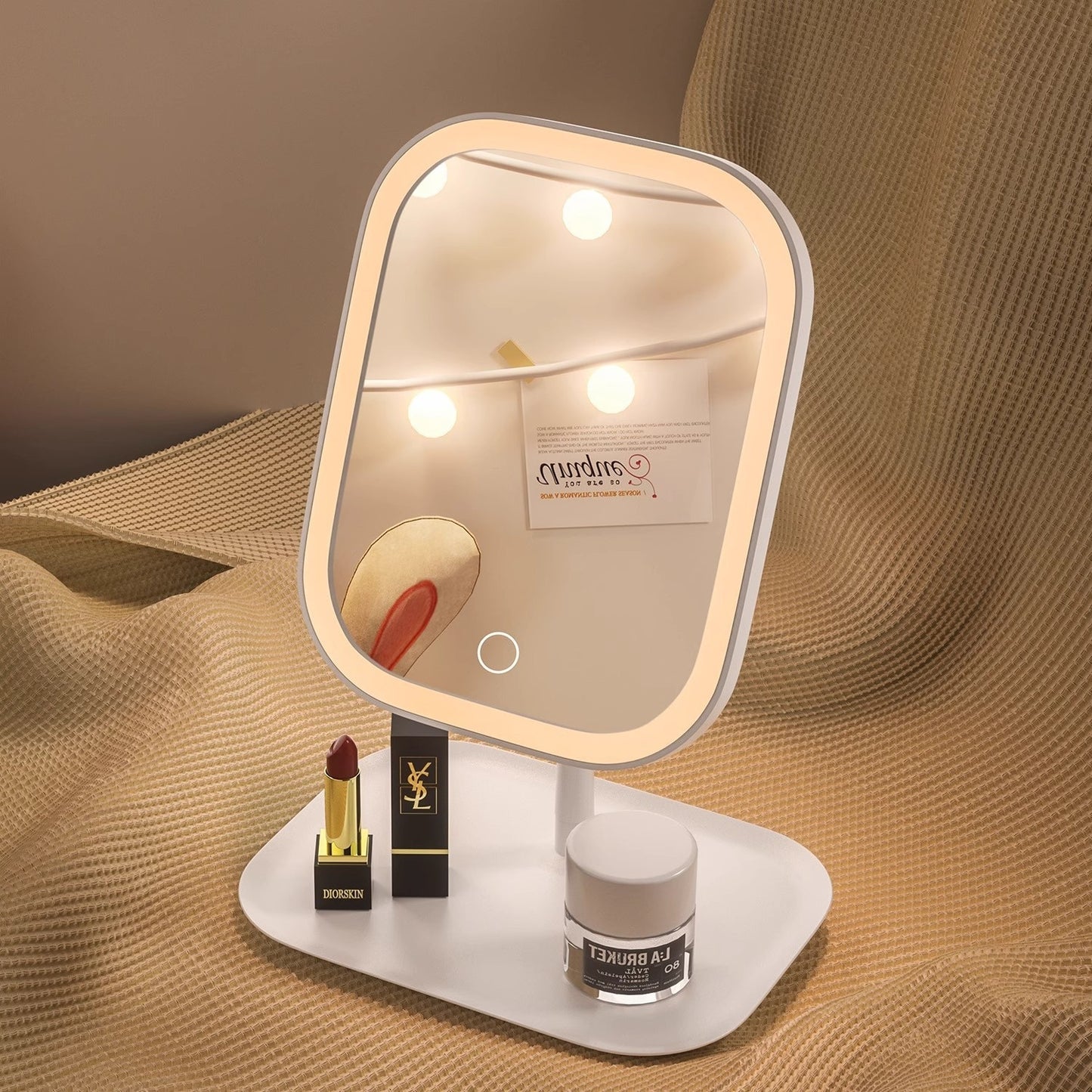 LED Schminkspiegel | LED dimmbar | 360° drehbar | Make-up & Bad