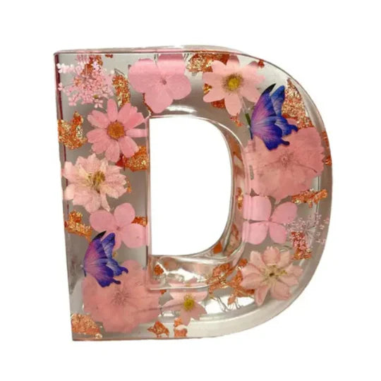 Blumen-Buchstabenlampe | Warmweißes LED | Dekorativ & individuell | Geschenk & Zimmer