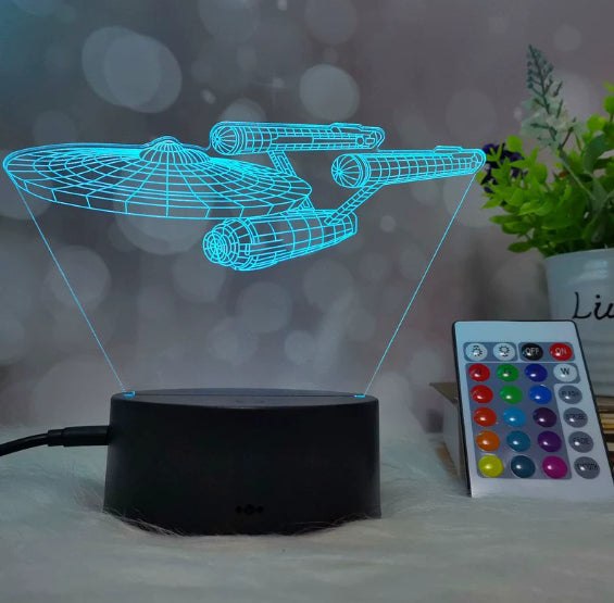 LumiDrive | 3D LED-Nachtlicht | USB, Touch & Fernbedienung | Auto & Schlafzimmer