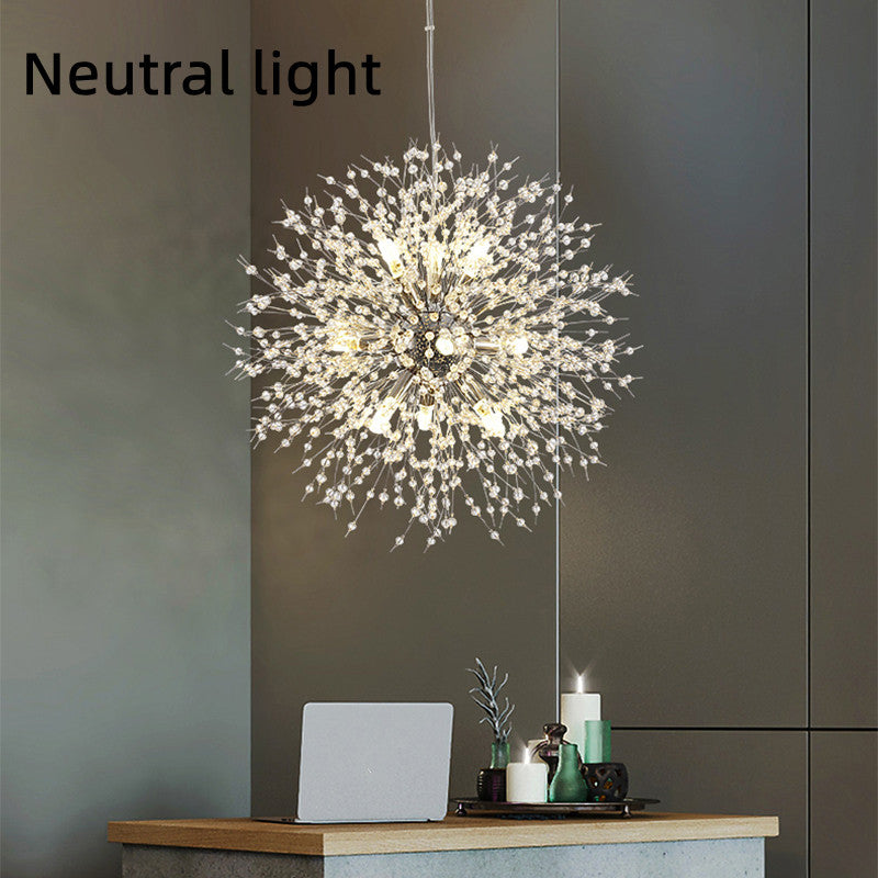 LumiDandelion | Kristall-Kronleuchter | Löwenzahn-Design | Wohn/Schlaf/Esszimmer
