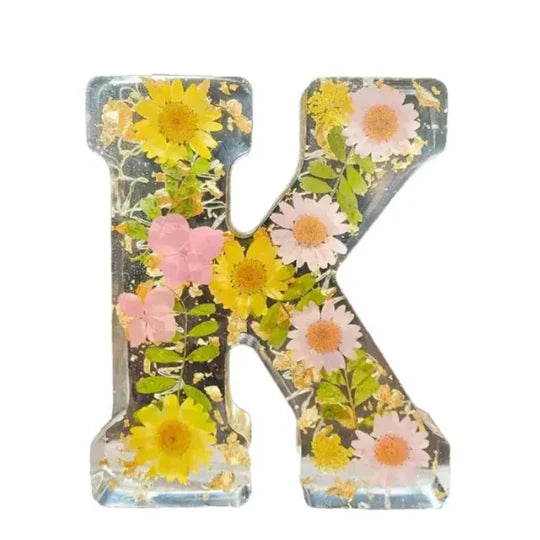 Blumen-Buchstabenlampe | Warmweißes LED | Dekorativ & individuell | Geschenk & Zimmer
