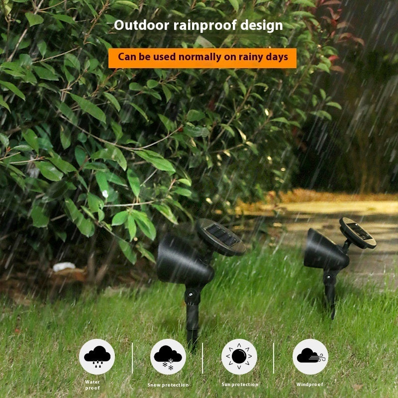 SolarLicht 4LED | Solar-Gartenstrahler | Wetterfest & dekorativ | Garten & Wege