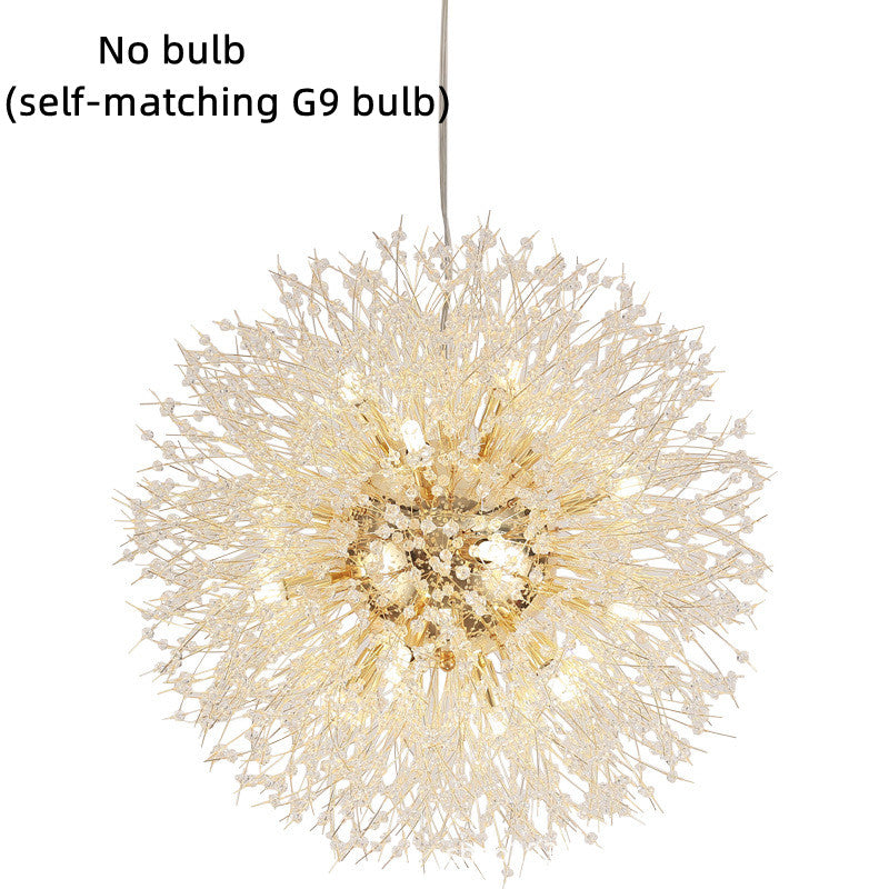 LumiDandelion | Kristall-Kronleuchter | Löwenzahn-Design | Wohn/Schlaf/Esszimmer