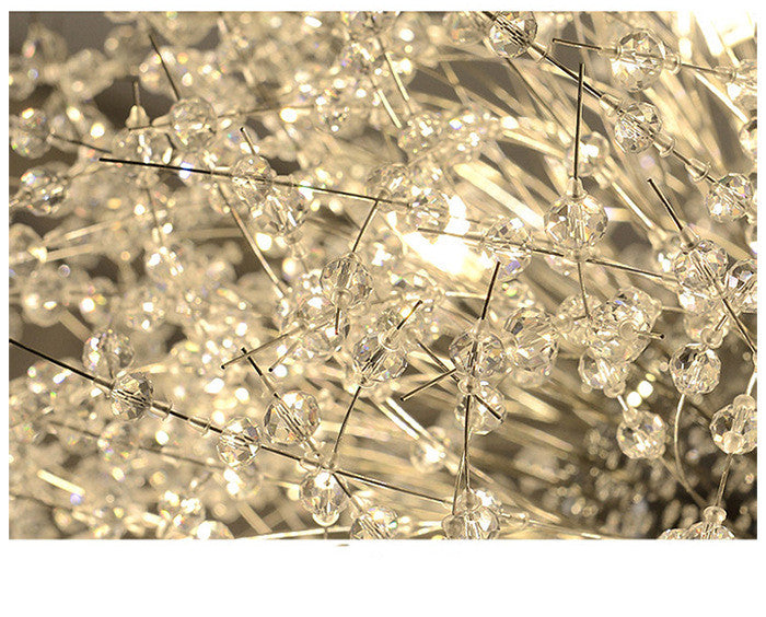 LumiDandelion | Kristall-Kronleuchter | Löwenzahn-Design | Wohn/Schlaf/Esszimmer
