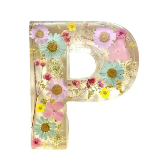 Blumen-Buchstabenlampe | Warmweißes LED | Dekorativ & individuell | Geschenk & Zimmer