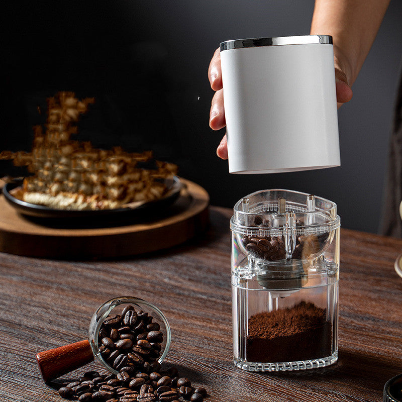 Tragbare elektrische Kaffeemühle | USB & kompakt | Edelstahlklingen | Reise & Büro