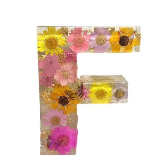 Blumen-Buchstabenlampe | Warmweißes LED | Dekorativ & individuell | Geschenk & Zimmer