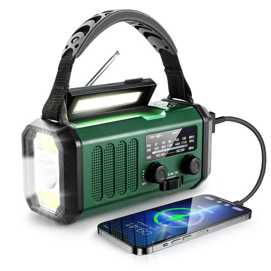 Solar-AM/FM-Radio | Solar & Handkurbel | Notfallfunktionen | Camping & Notfälle