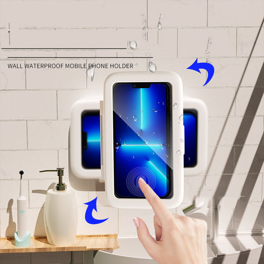 Wasserdichter Dusch-Handyhalter | IPX & Touch | 360° & beschlagfrei | Dusche & Bad