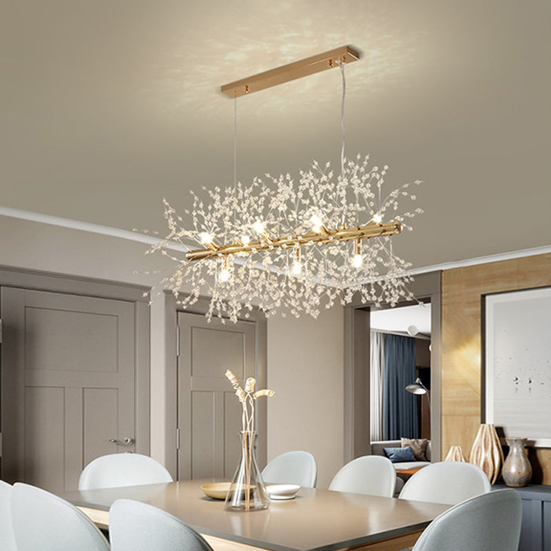 LumiDandelion | Kristall-Kronleuchter | Löwenzahn-Design | Wohn/Schlaf/Esszimmer